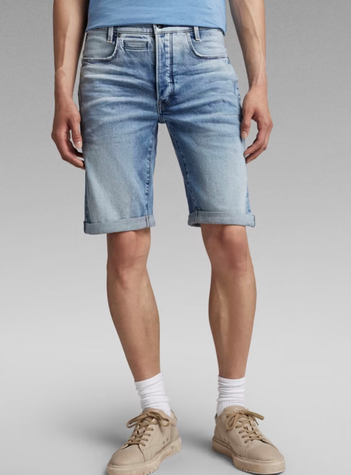 G-Star Shorts - D-Staq 3D - Lt. Indigo Aged - D10064