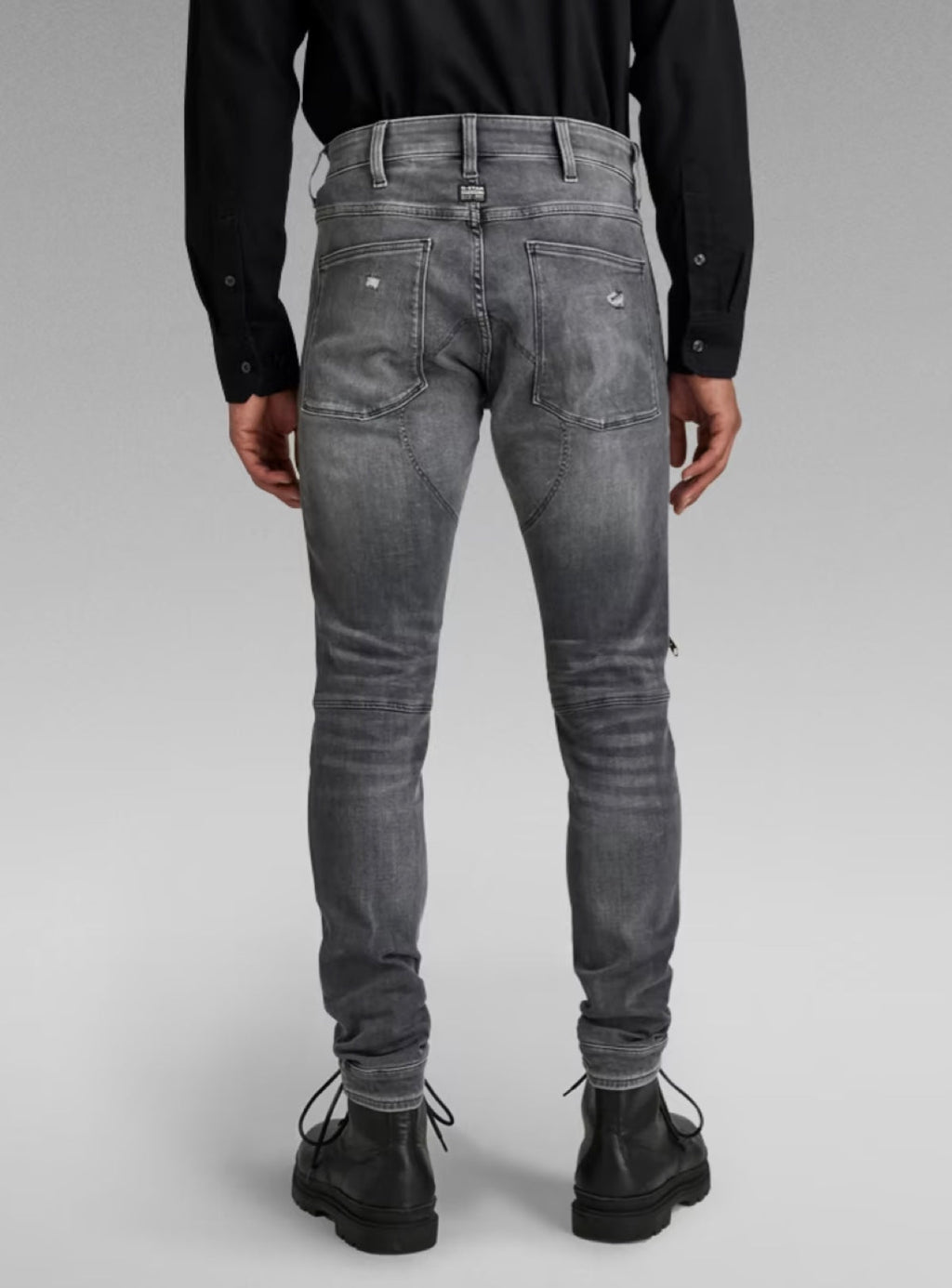 G-Star Jeans - 5620 3D Zip Knee Skinny - Sun Faded Glacier Grey - D01252