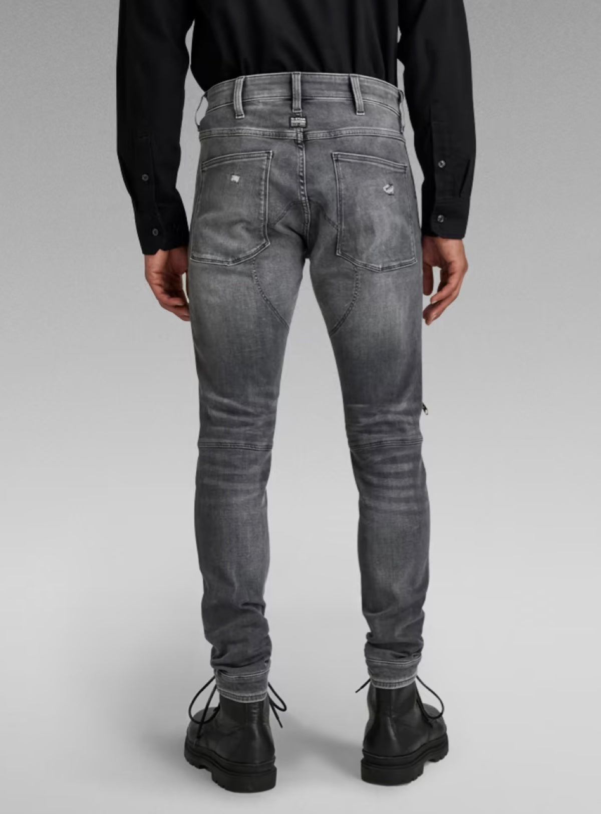 G-Star Jeans - 5620 3D Zip Knee Skinny - Sun Faded Glacier Grey - D01252