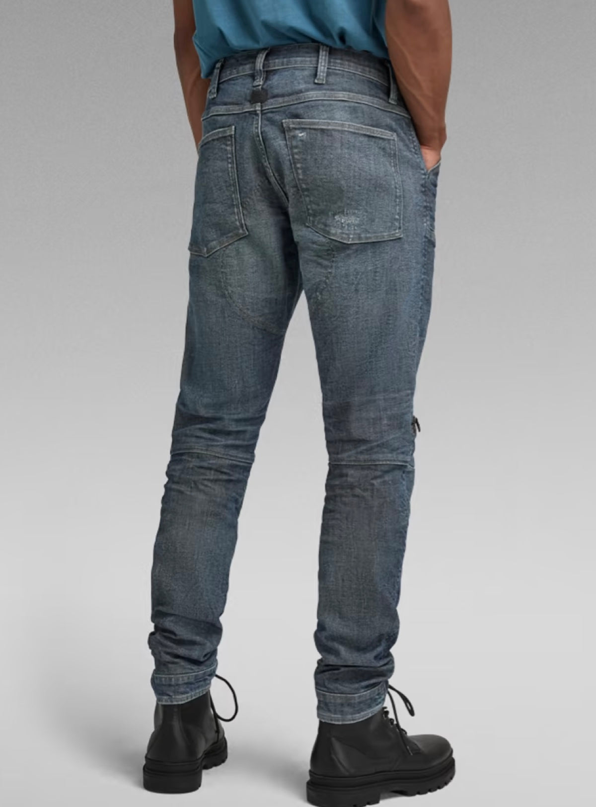 G-Star Jeans - 5620 3D Zip Knee Skinny - Faded Blues Restored - D01252