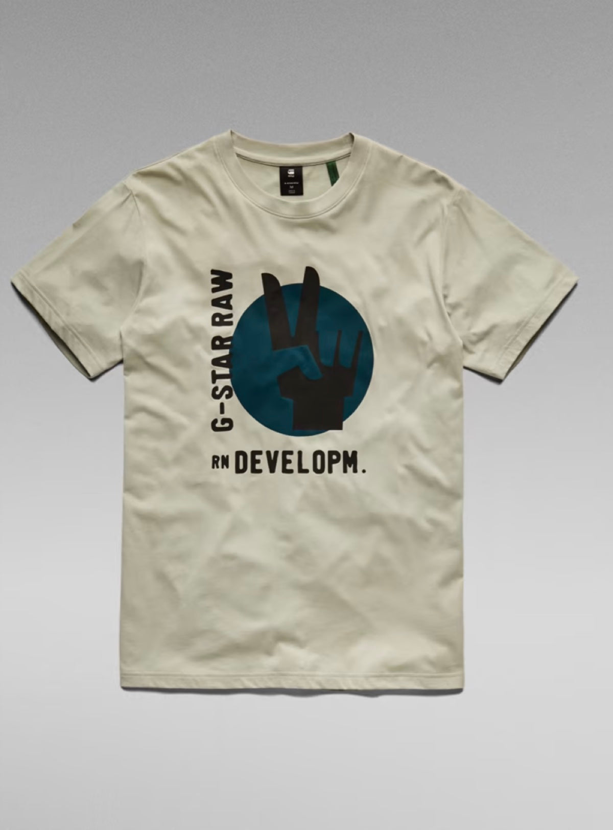 G-Star T-Shirt - Hand Graphic - Mineral Grey - D21535