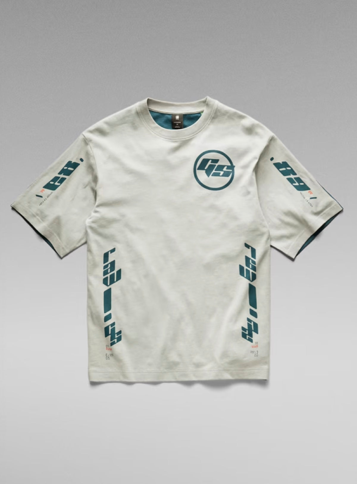G-Star T-Shirt - Sobiru Graphic Boxy - Iceberg Green And Nitro - D21562