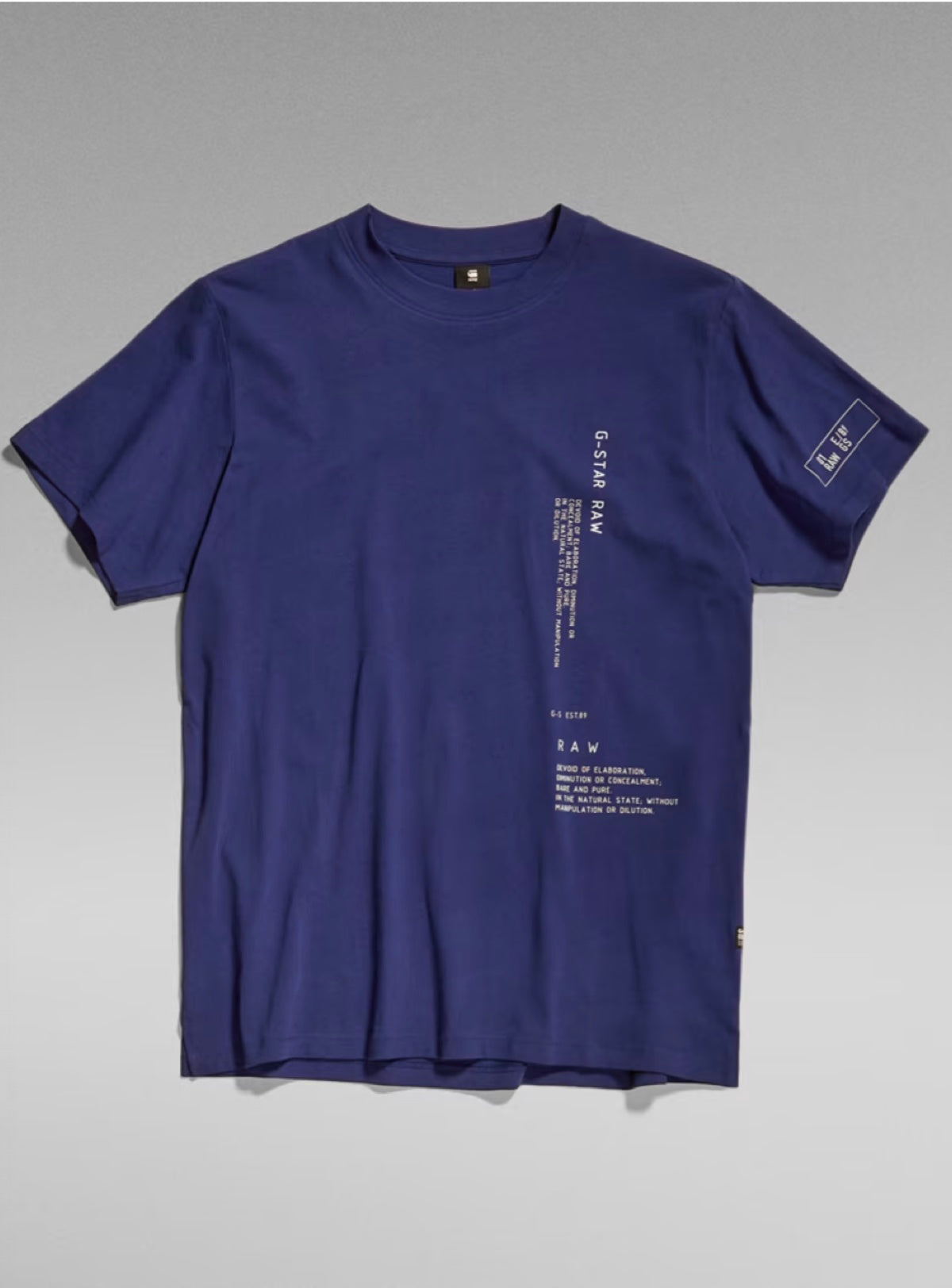 G-Star T-Shirt - Multi Graphic Loose - Ballpen Blue - D21558