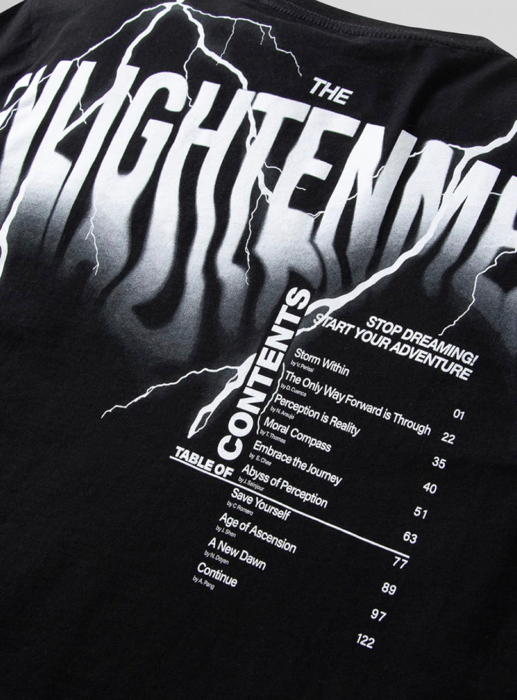 Paper Plane T-Shirt - Enlightened - Black - 200169