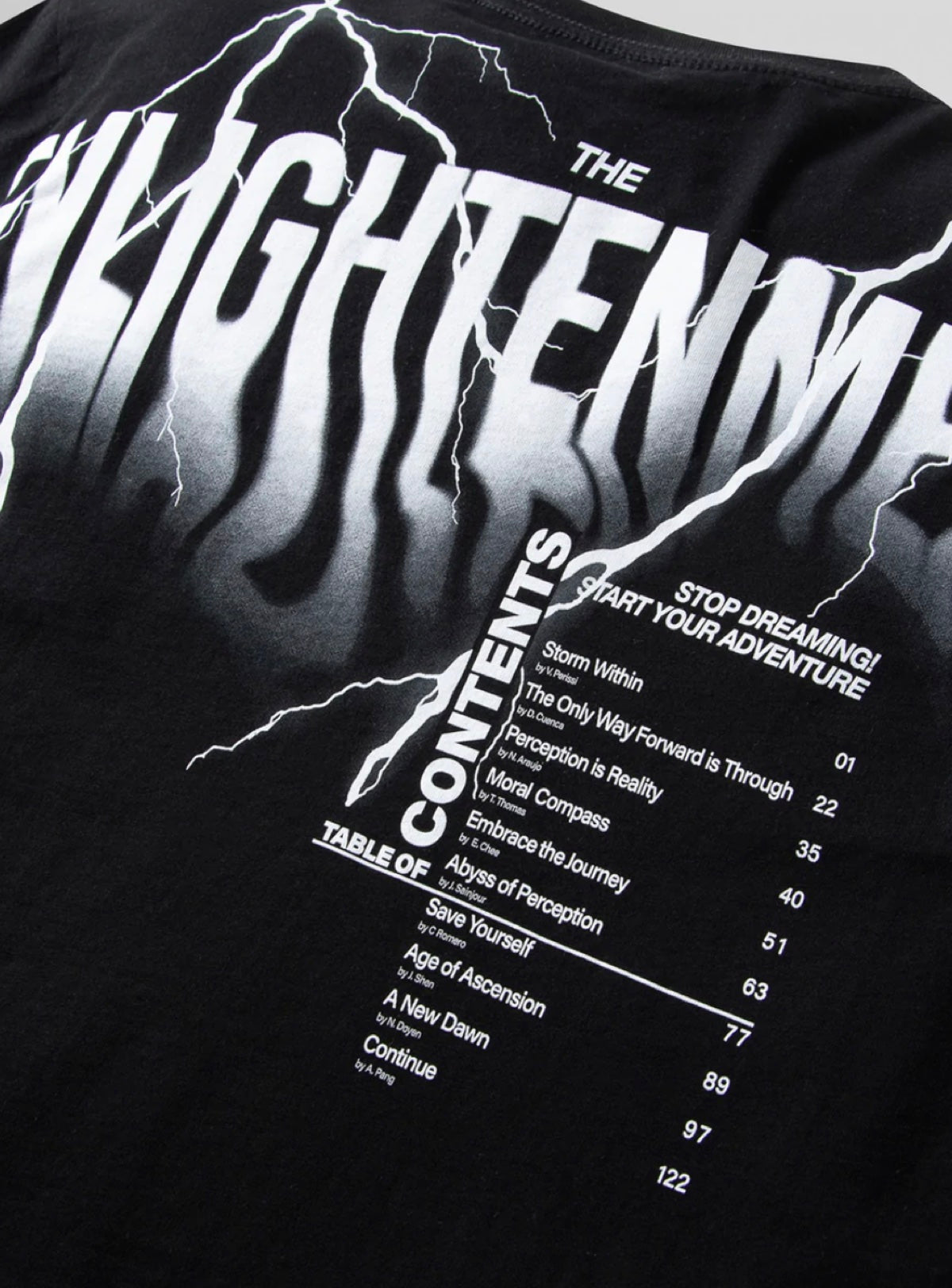 Paper Plane T-Shirt - Enlightened - Black - 200169