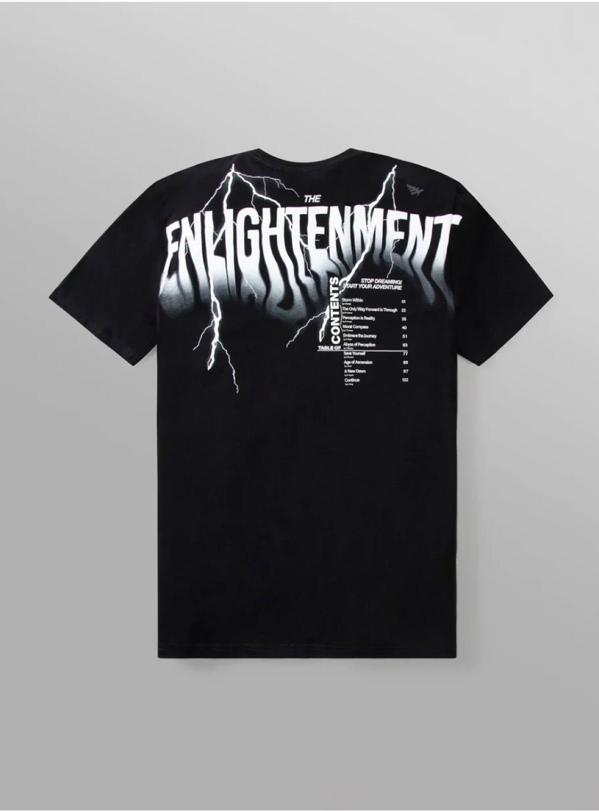 Paper Plane T-Shirt - Enlightened - Black - 200169