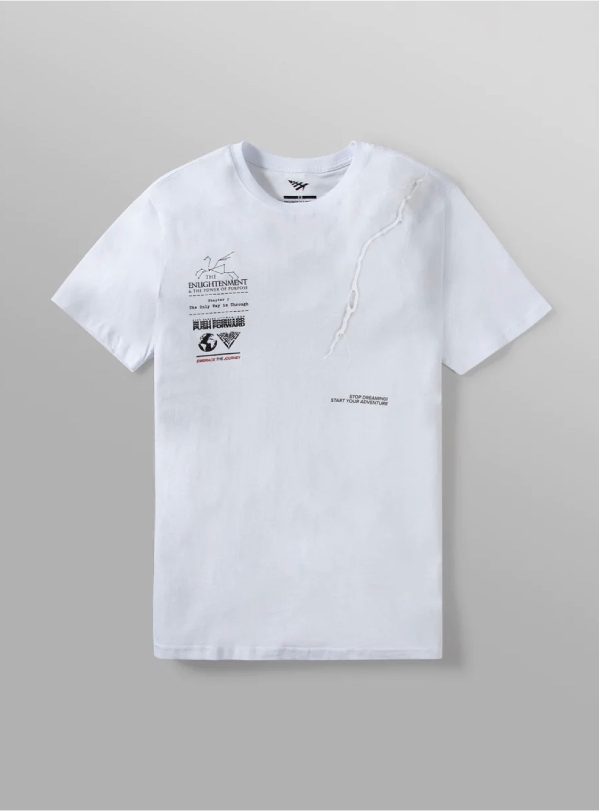 Paper Plane T-Shirt - Enlightened - White - 200169