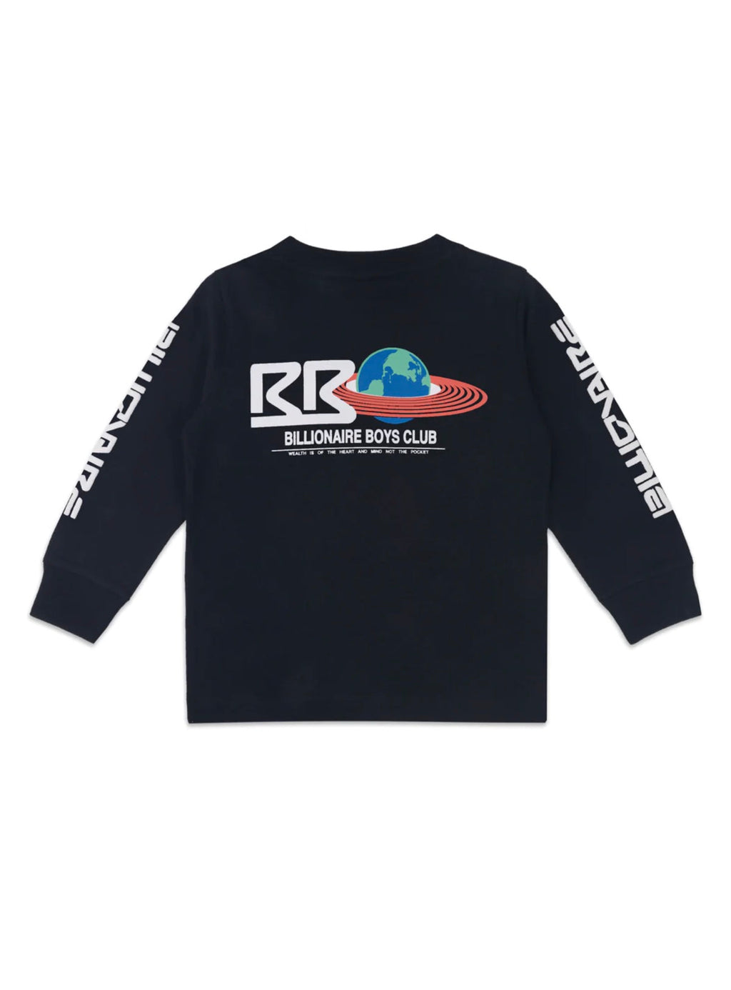 Billionaire Boys Club Kids Long Sleeve T-Shirt - BB Heart And Mind - Black - 823-6203
