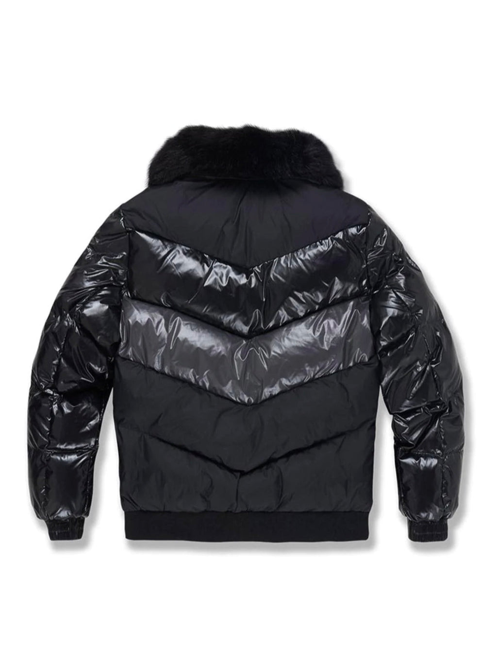 Jordan Craig Jacket - Color Blocked Puffer - Triple Black - 91587