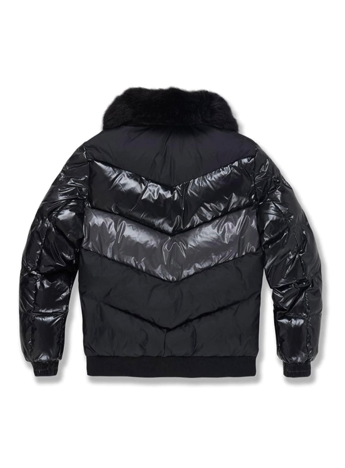 Jordan Craig Jacket - Color Blocked Puffer - Triple Black - 91587