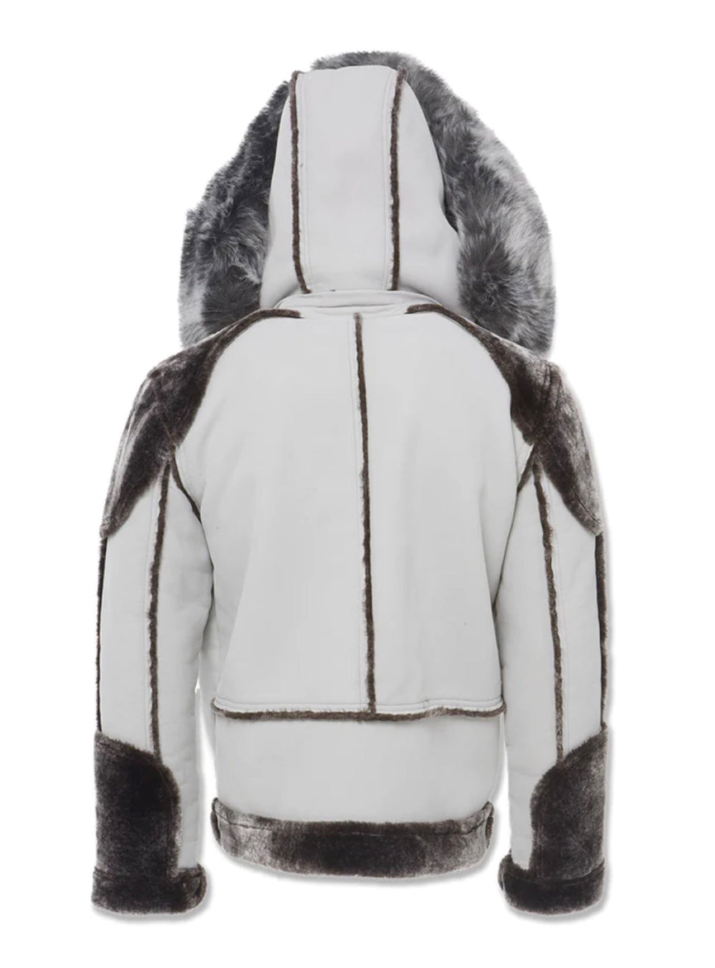 Jordan Craig Jacket - Shearling Moto - Light Grey - 91590