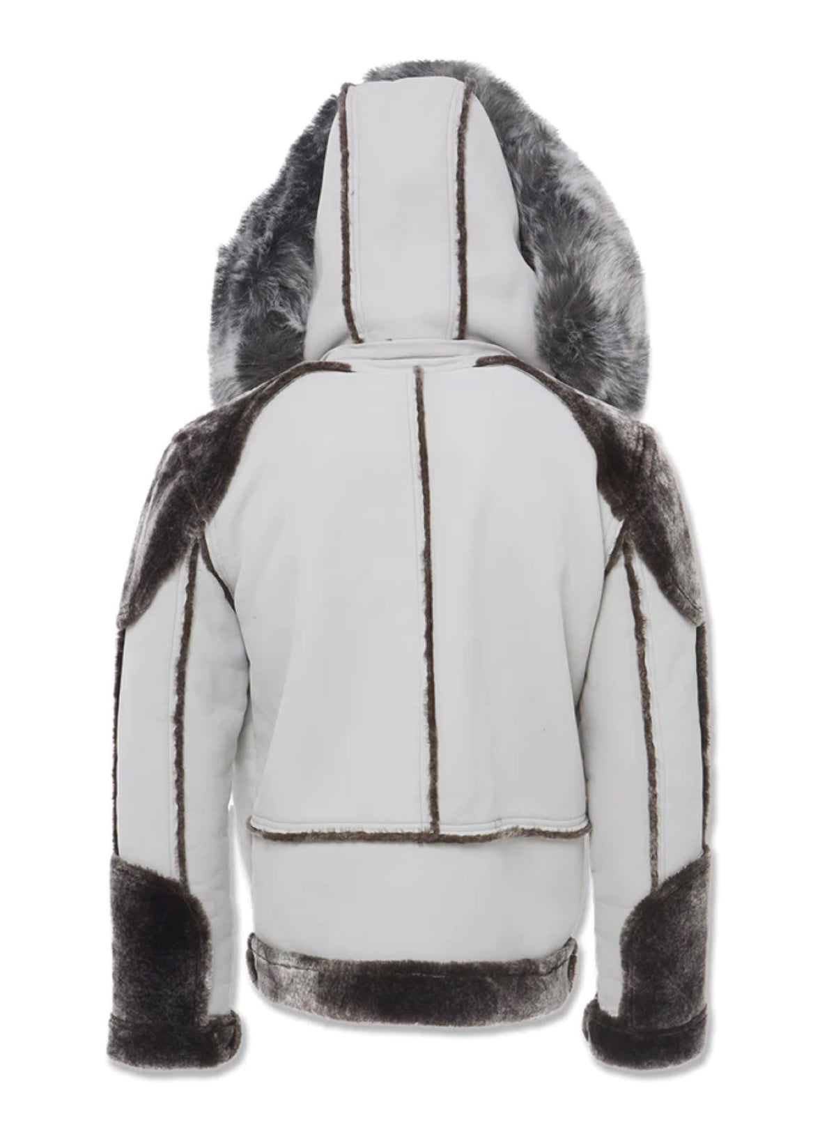 Jordan Craig Jacket - Shearling Moto - Light Grey - 91590