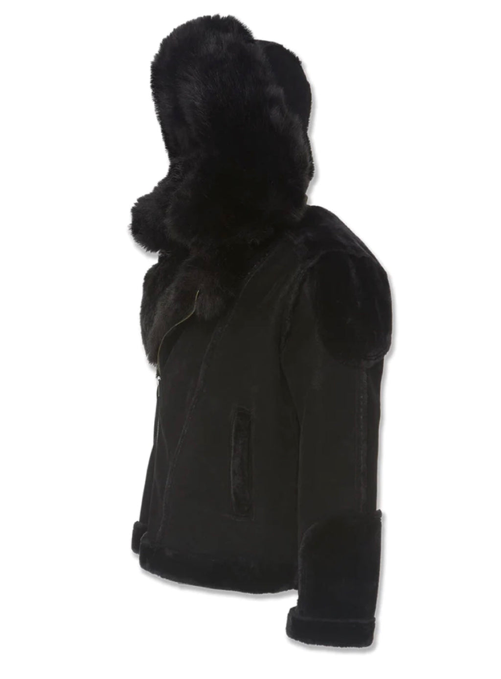 Jordan Craig Jacket - Shearling Moto - Black - 91590