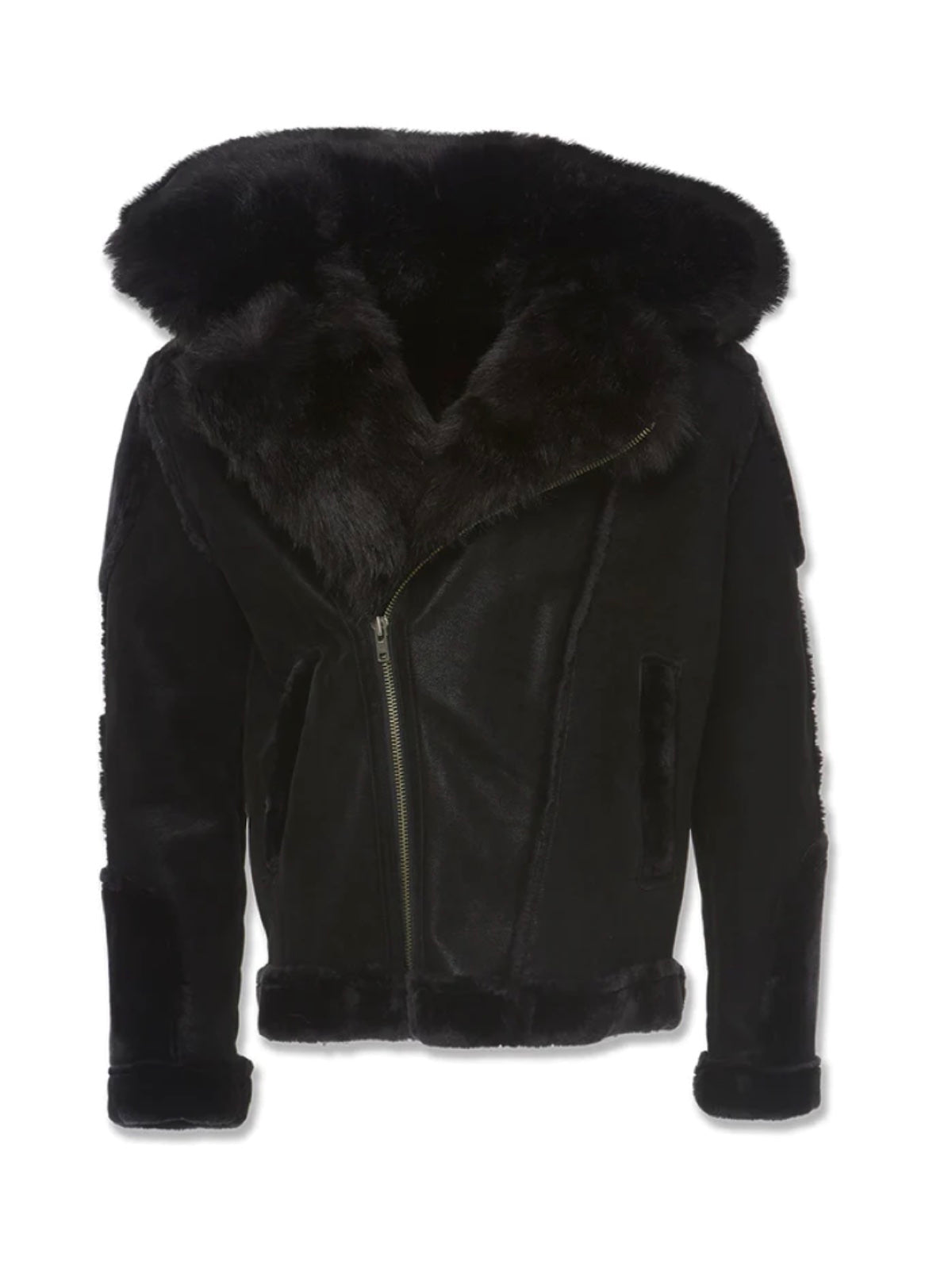 Jordan Craig Jacket - Shearling Moto - Black - 91590