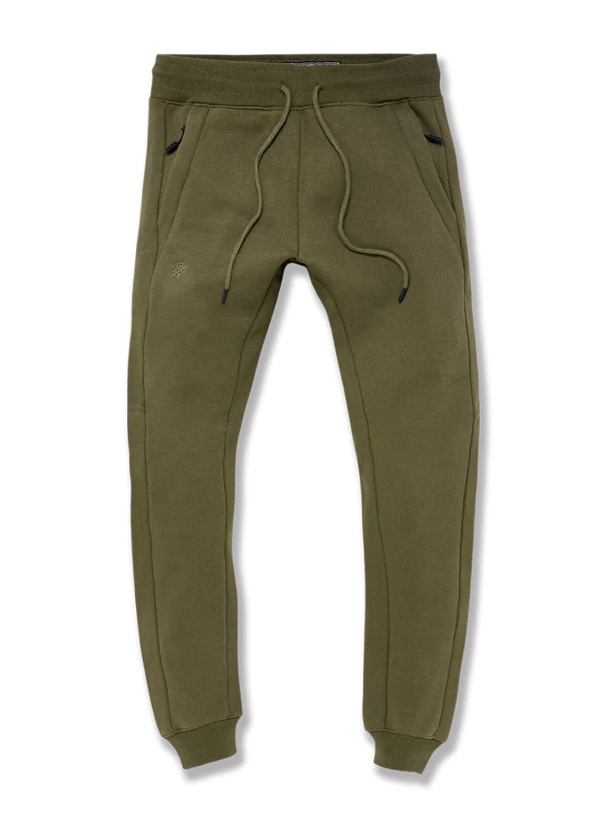 Jordan Craig Jogger Set - Uptown Fleece Lined - Olive - 8720H