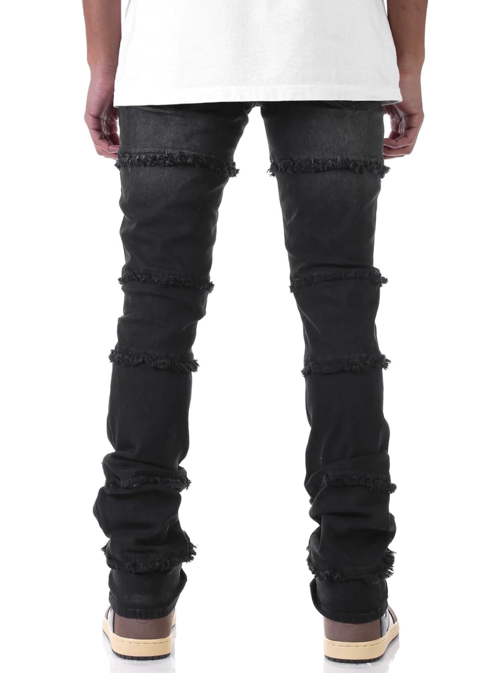 Kdnk Jeans - Panelled Stacked - Black - KND4451