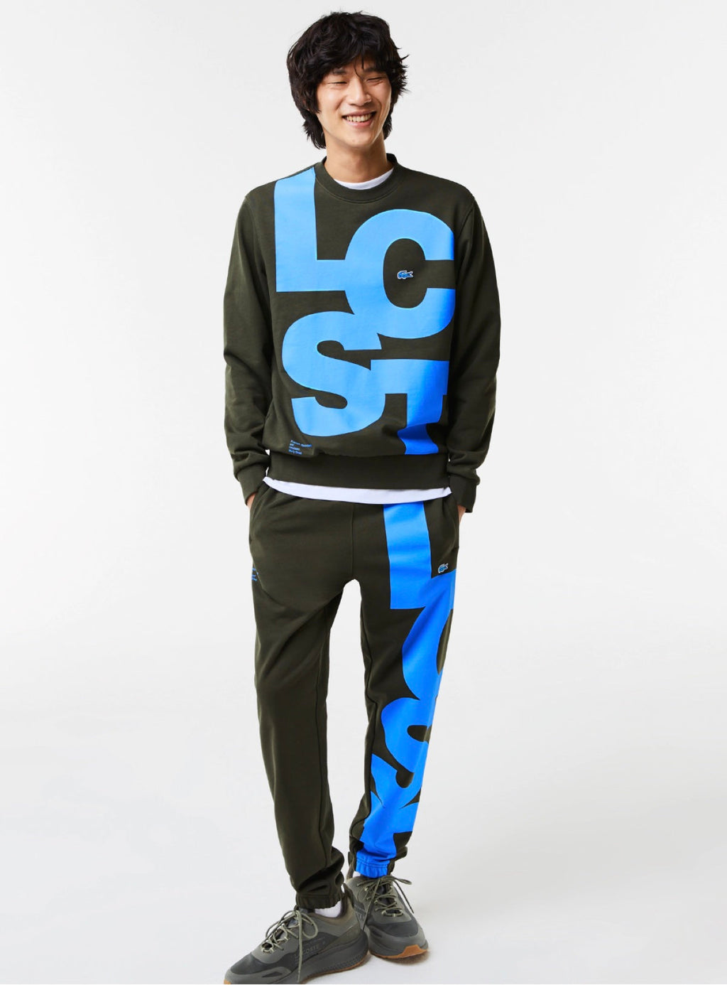 Lacoste Sweatsuit - Lettering - Khaki Green - SH0233 51 S7T