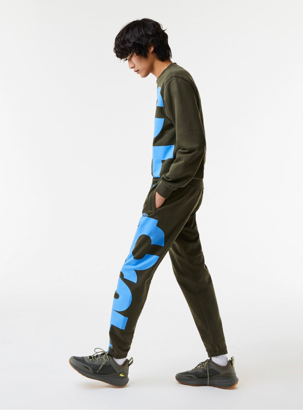 Lacoste Sweatsuit - Lettering - Khaki Green - SH0233 51 S7T