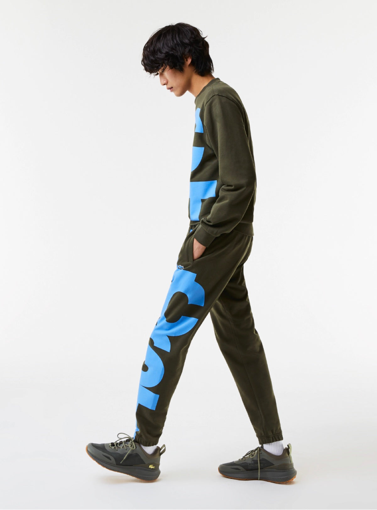 Lacoste Sweatsuit - Lettering - Khaki Green - SH0233 51 S7T