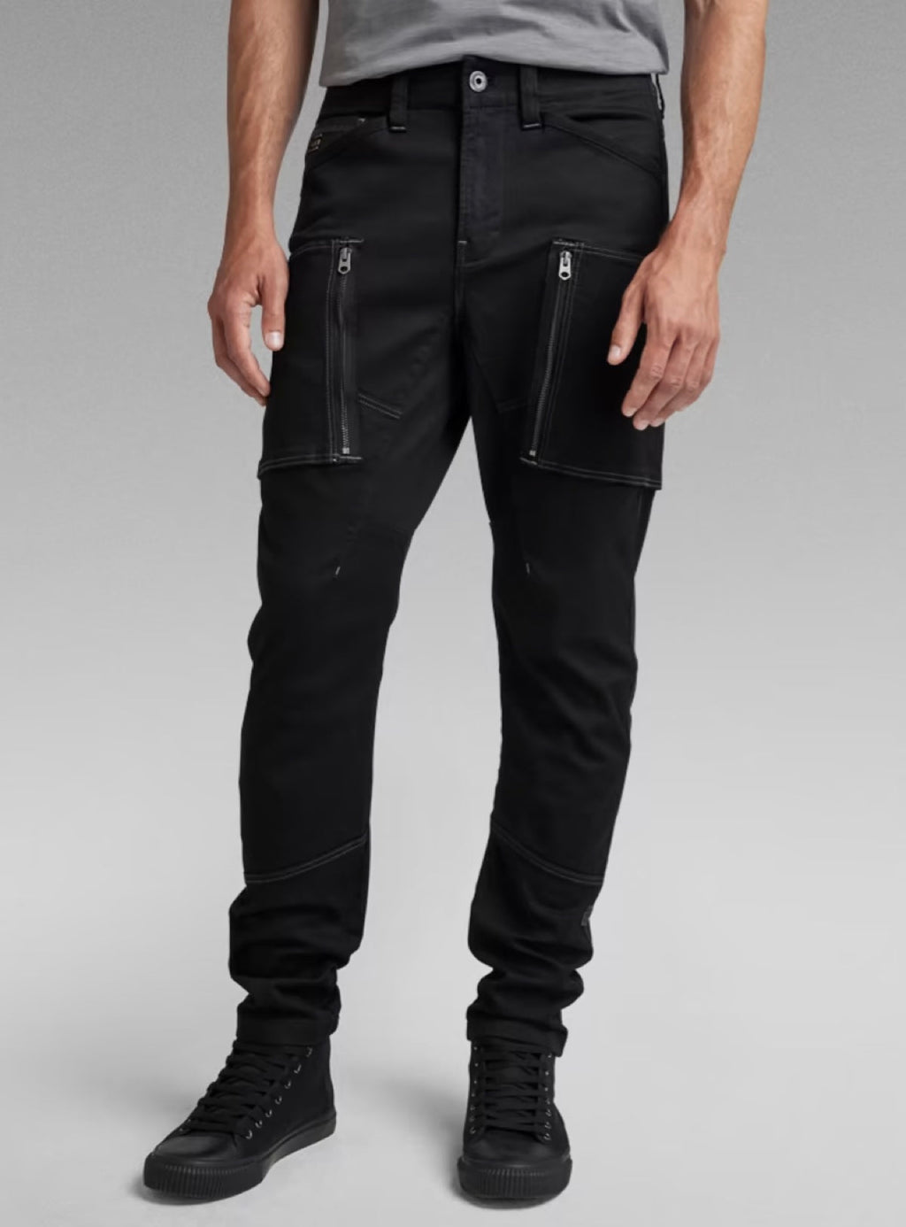 G-Star Jeans - Zip Pocket 3D Skinny Cargo - Dark Black - D21975-C105