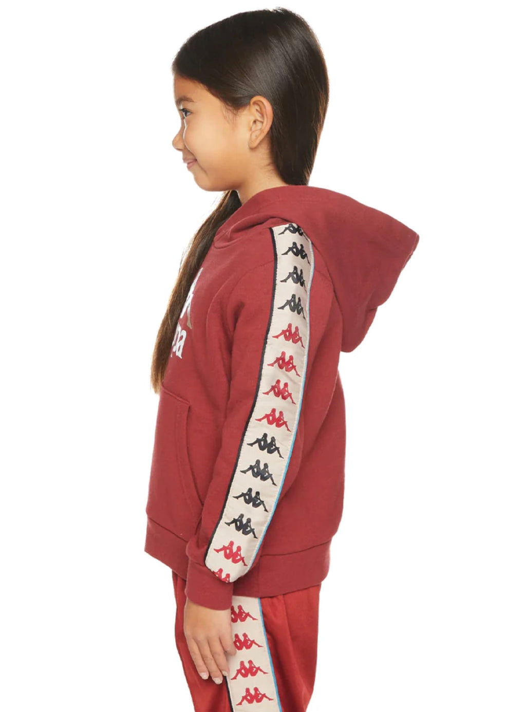 Kappa Hoodie - 222 Banda Rocket - Maroon And Turquoise - 311T1JWY