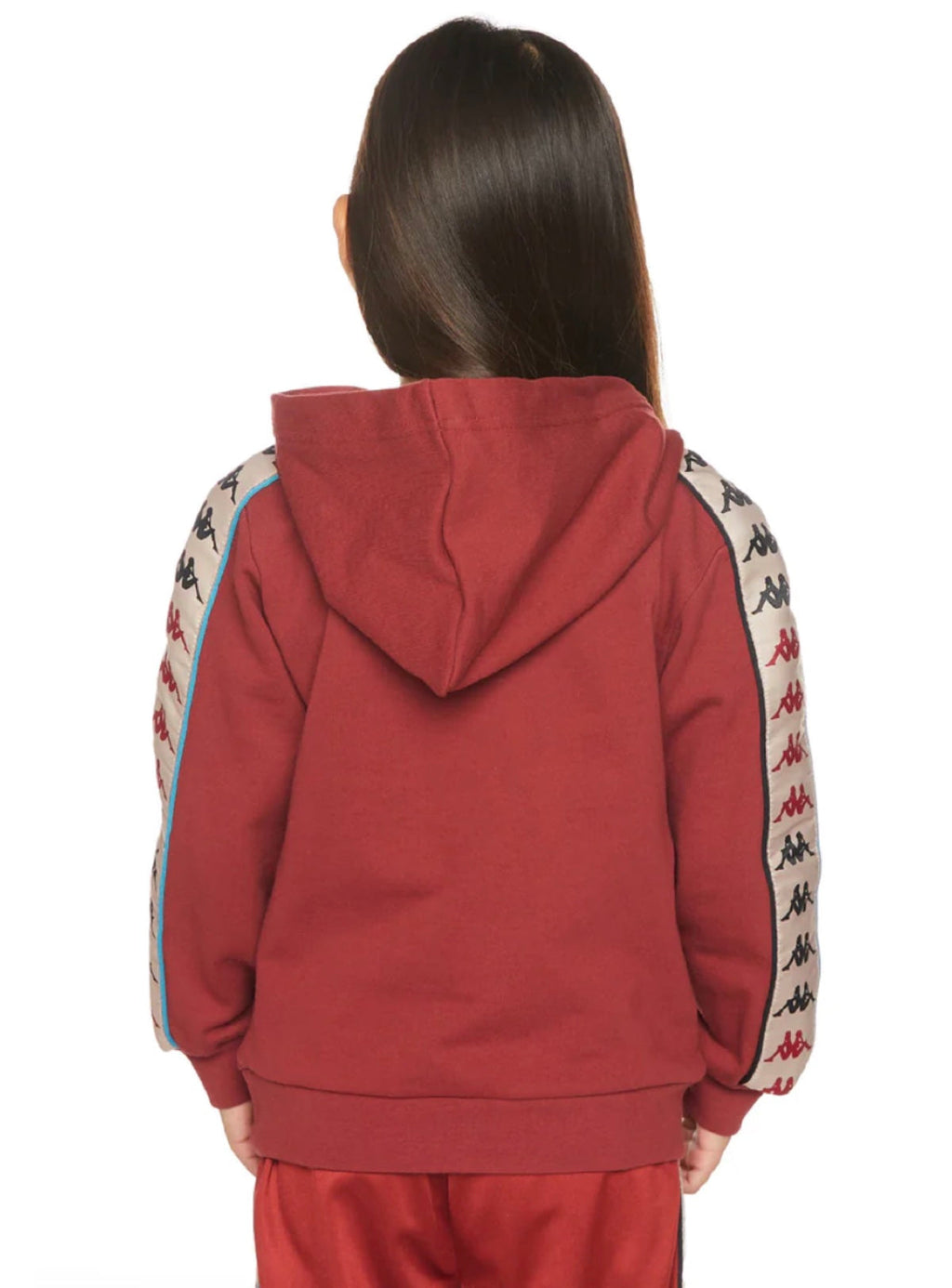 Kappa Hoodie - 222 Banda Rocket - Maroon And Turquoise - 311T1JWY