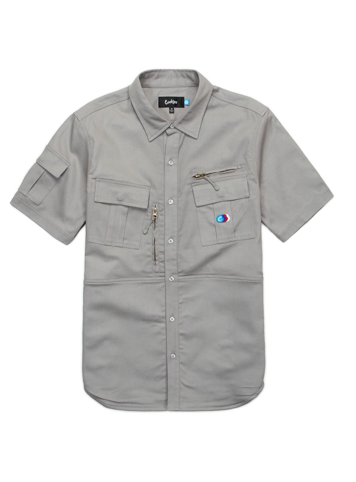 Cookies Shirt - Back To Back Button Up - Grey - 1565W6798