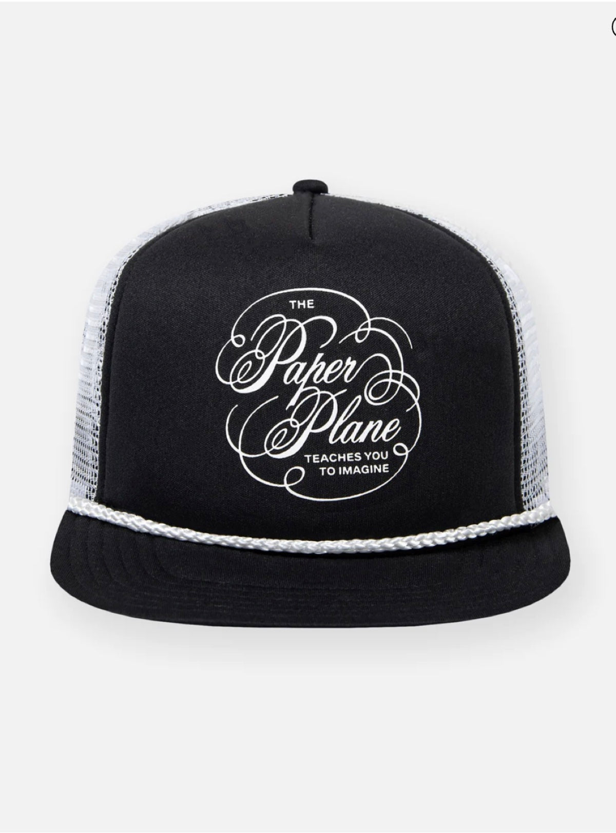 Paper Plane Hat - Script Trucker - Black - 130003-001