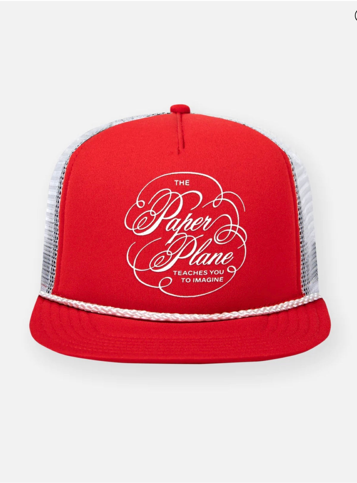 Paper Plane Hat - Script Trucker - Coral Red - 130003-622