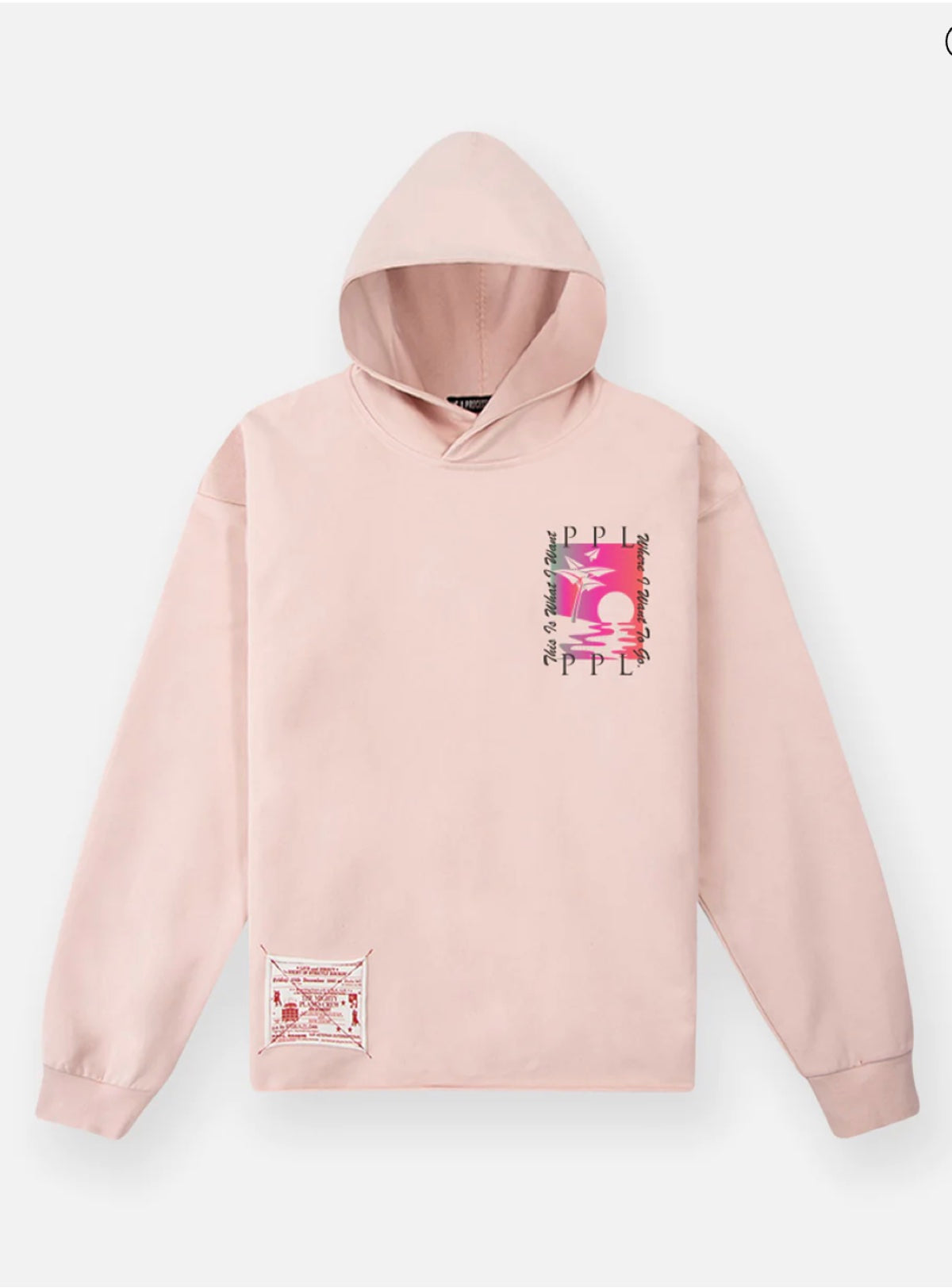 Paper Plane Hoodie - Tropical - Peach - 300200-684