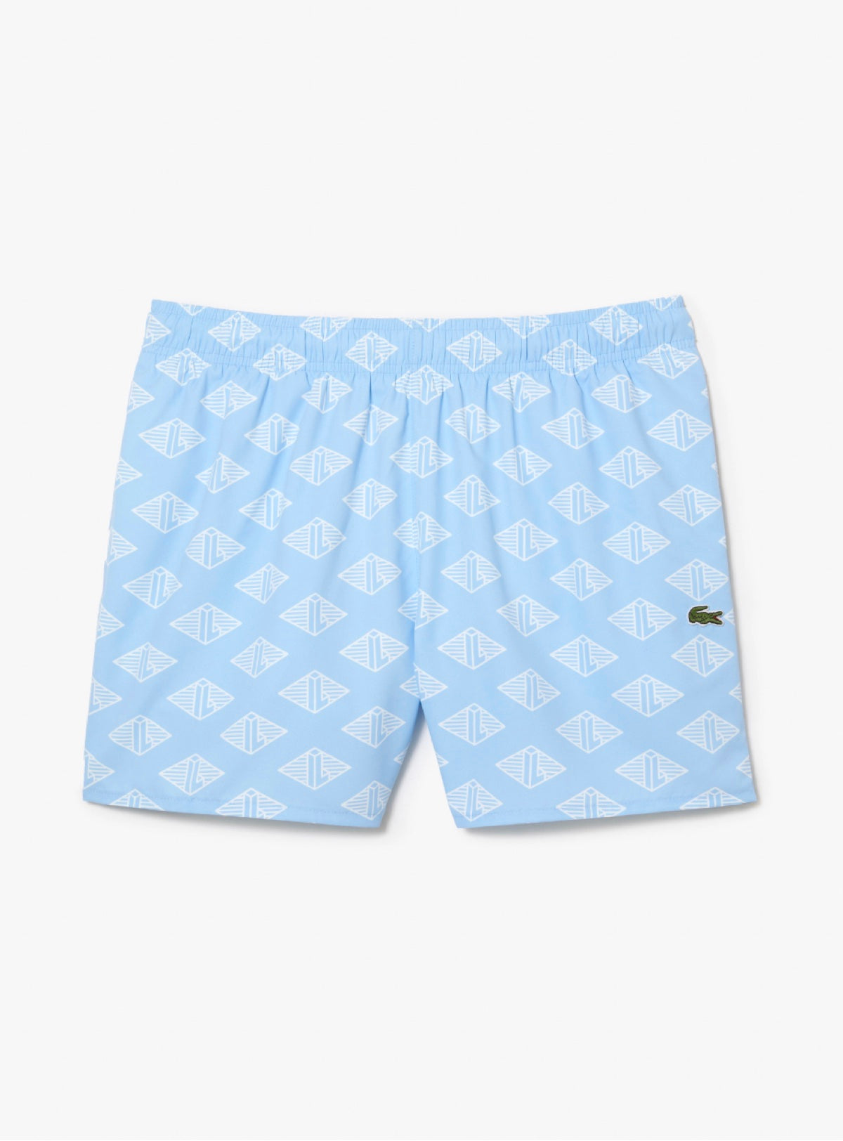Lacoste Swim Trunks - Two-Tone Monogram Print - Blue-HBP - MH5641 51 FV2