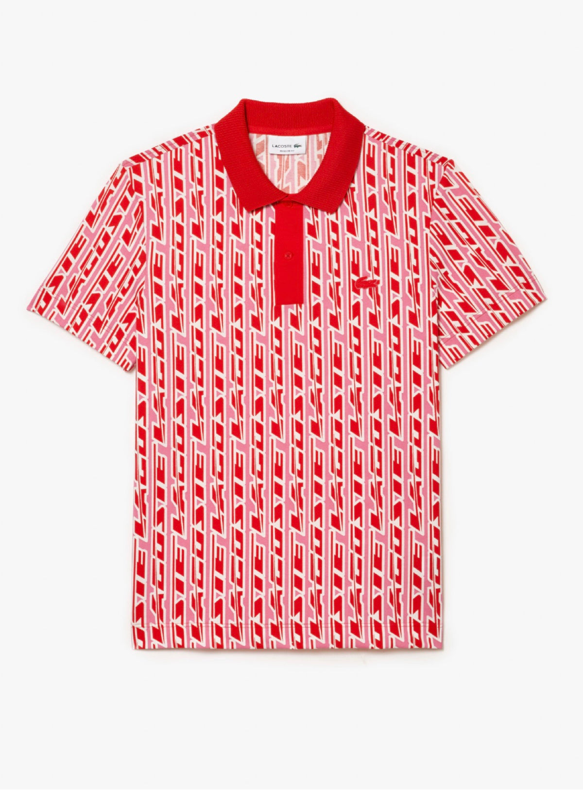 Lacoste T-Shirt - Movement Two-Tone Printed - Pink-2R3 And Red-ssh - PH5655 51 9HY