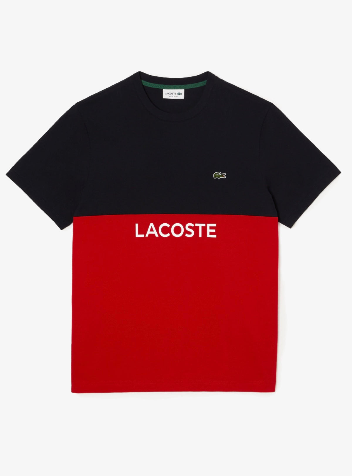 Lacoste T-Shirt - Color Block - Navy Blue-HDE And Red-240 - TH8372 51 FZJ