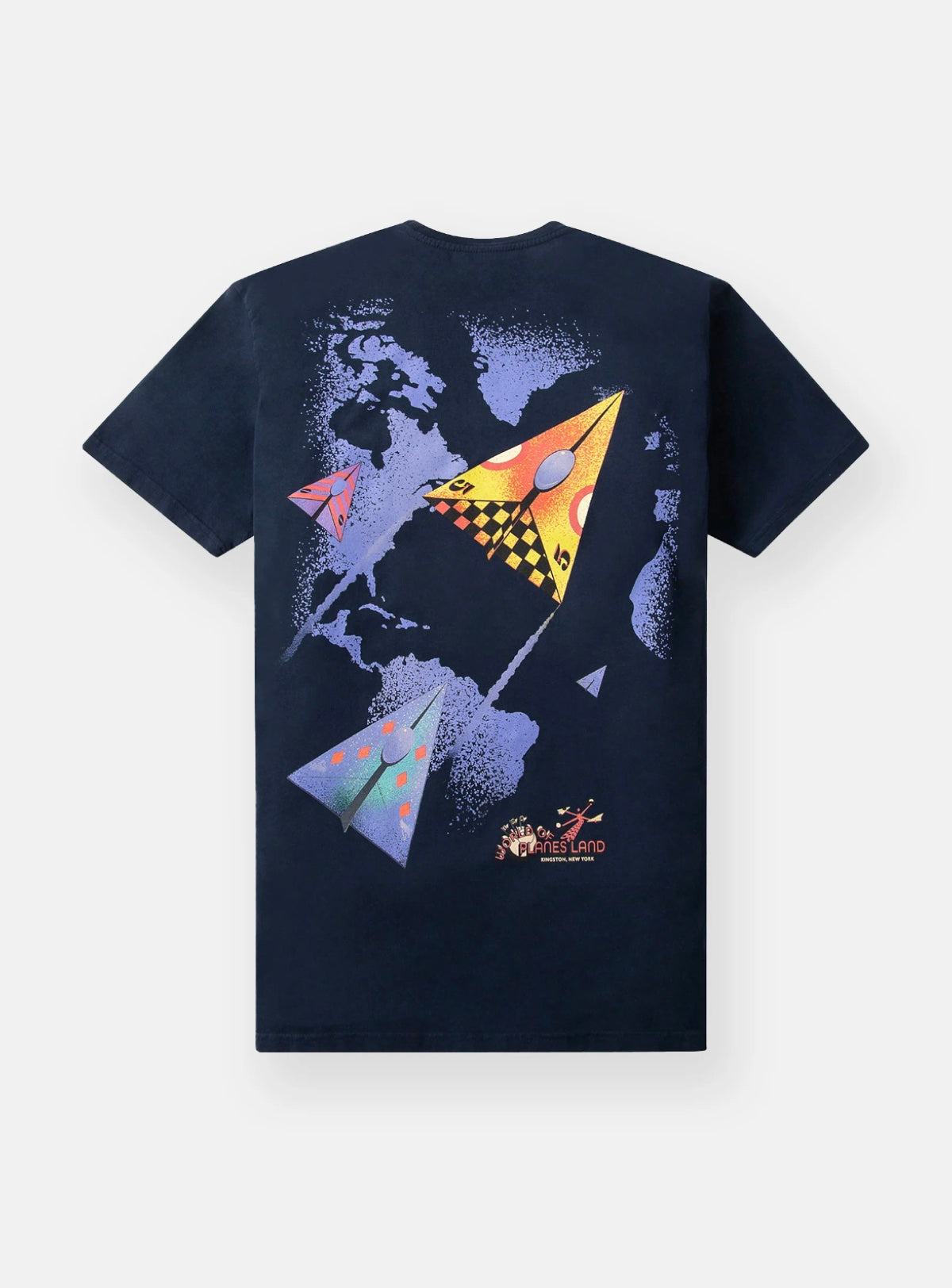 Paper Plane T-Shirt - Derby - Indigo - 200238