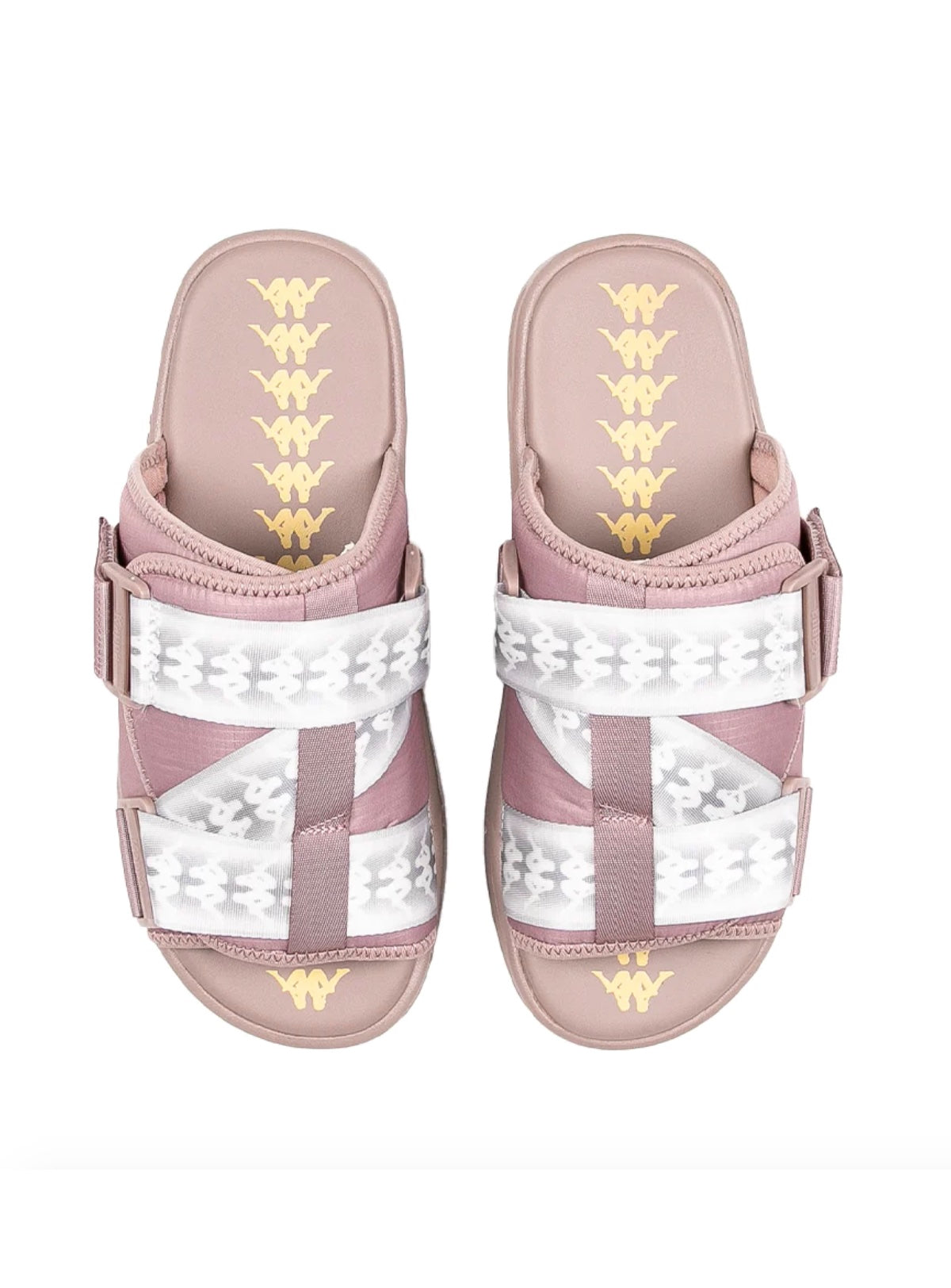 Kappa Slides - 222 Banda Mitel 10 - Beige, Yellow And Lt. Grey - 341K1IW