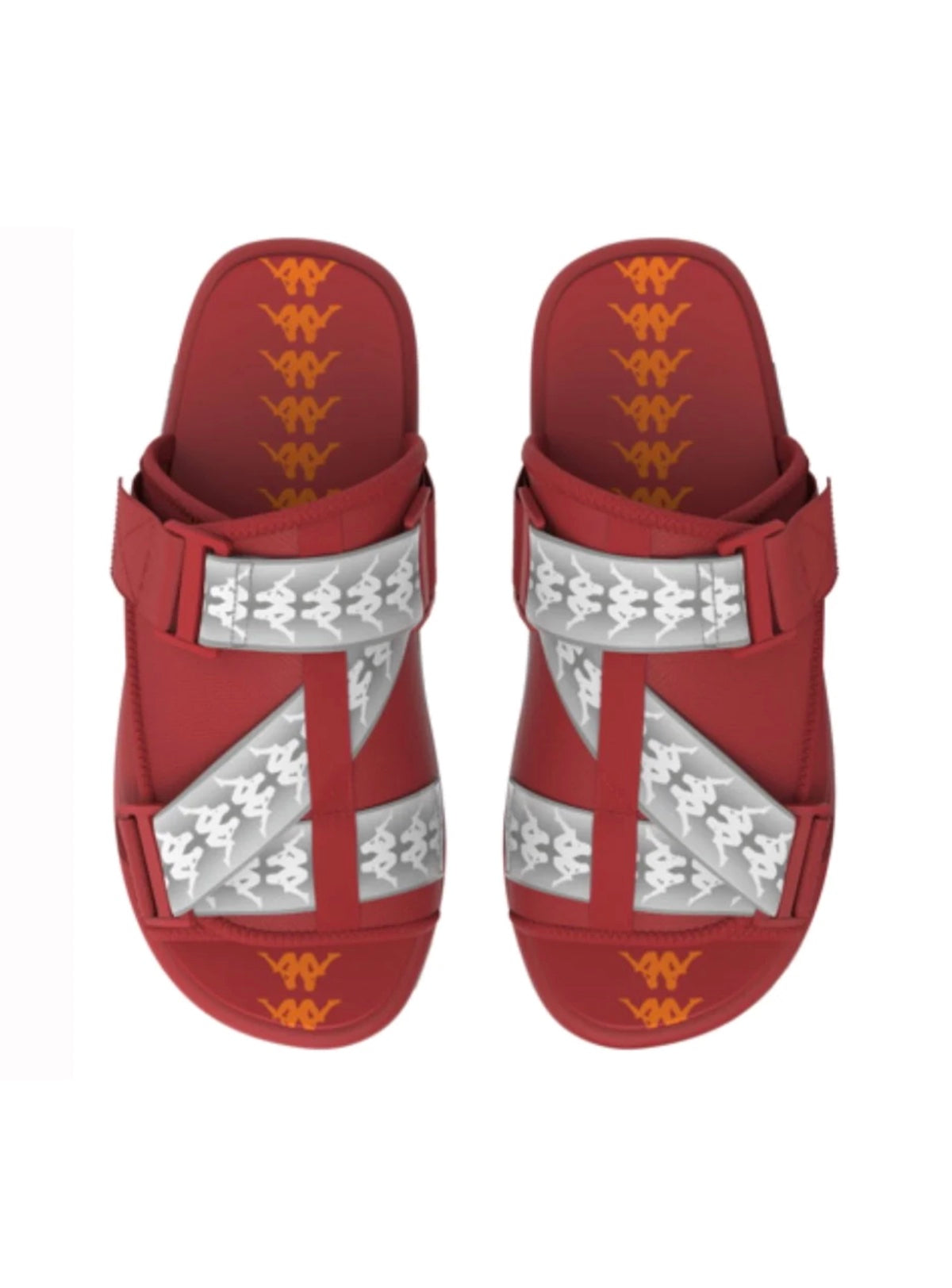 Kappa Slides - 222 Banda Mitel 10 - Red, Orange And Lt. Grey - 341K1IW