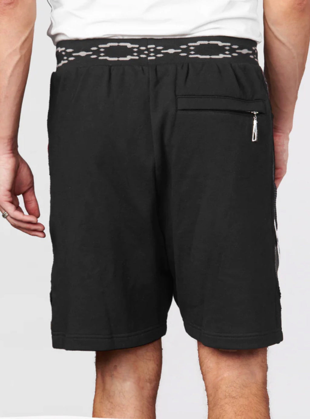 Coogi Shorts - Sweater Striped - Black - CG-KB-015