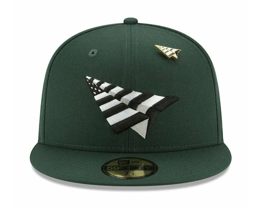Paper Plane Hat -59 Fifty Dark Green - 100957