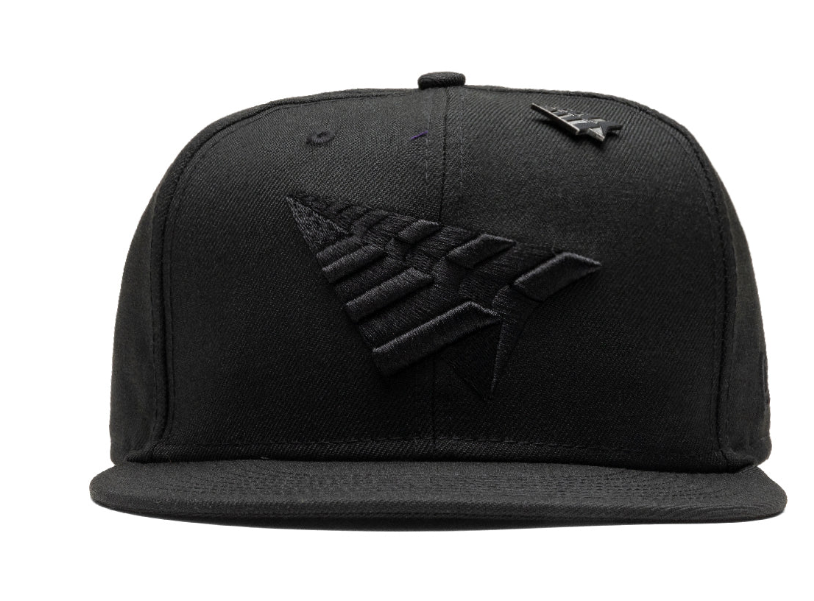 Paper Plane Hat -Adjustable Black - 101065