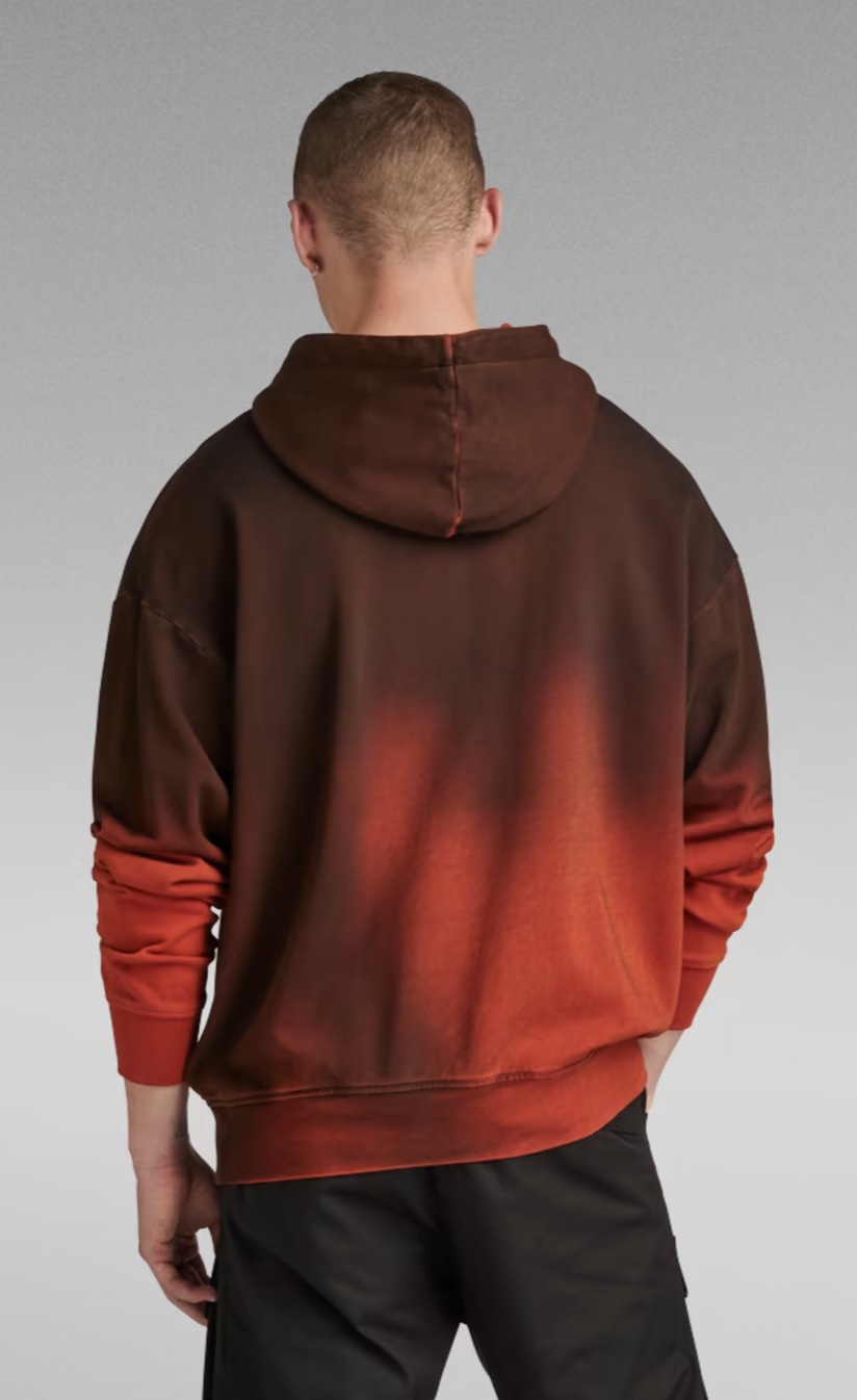 G-Star Hoodie - Spray Autograph - Rooibos Tea Sprayed - D23492