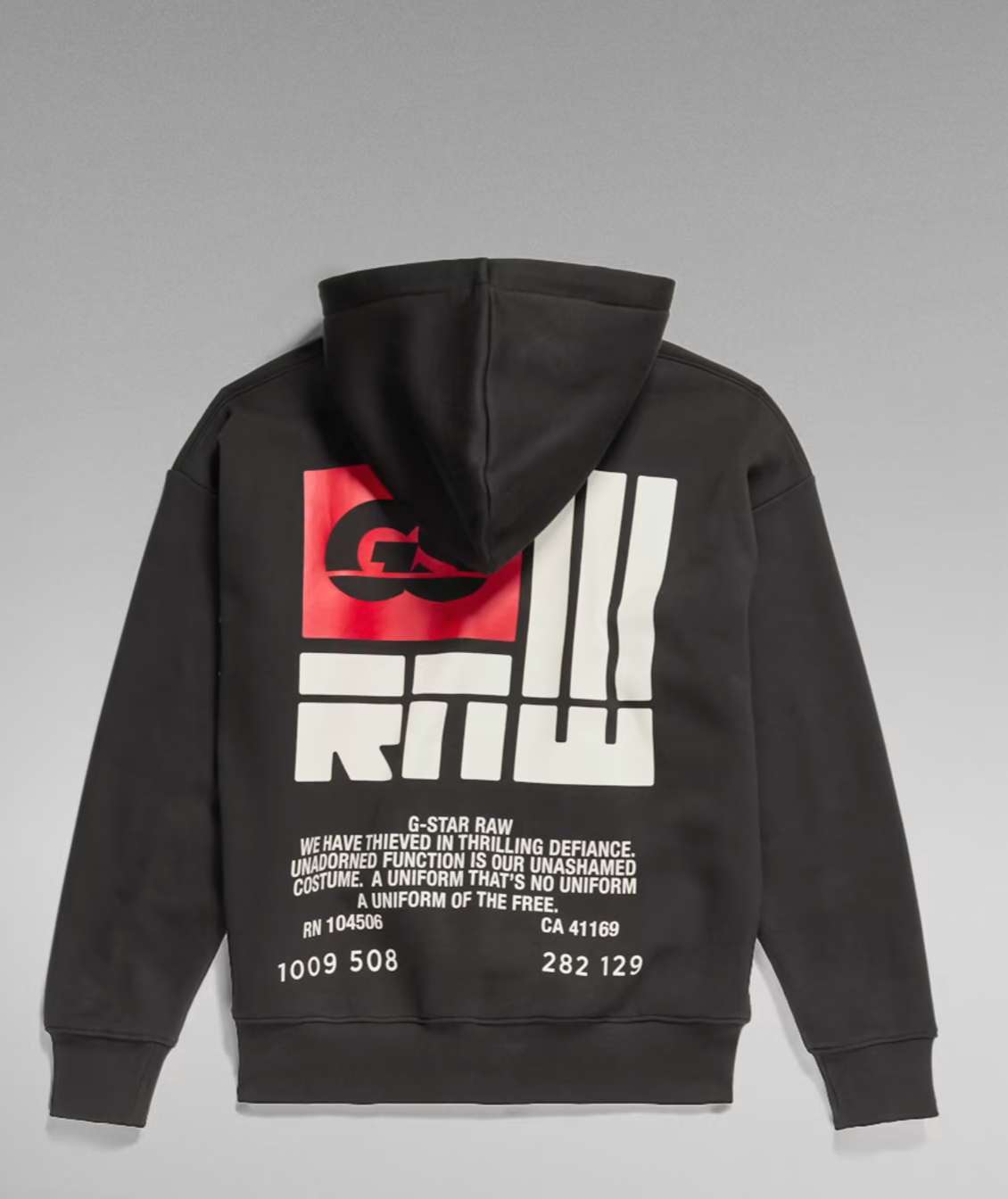 G-Star Hoodie - GS RAW Baack Graphic - Dk. Black - D23482