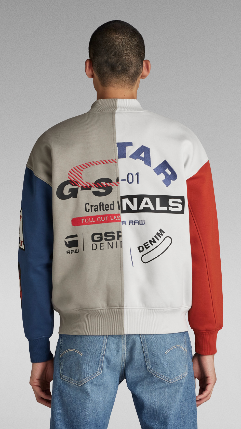 G-Star Jacket - Varsity Bomber - Elephant Skin Multicolored Block - D23814