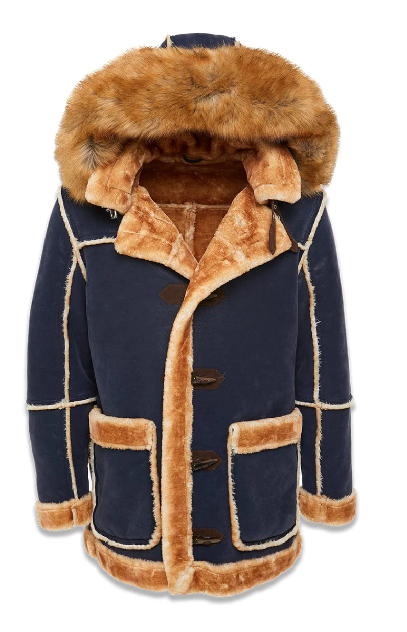 Jordan Craig Coat - Denali Shearling - Navy - 91620