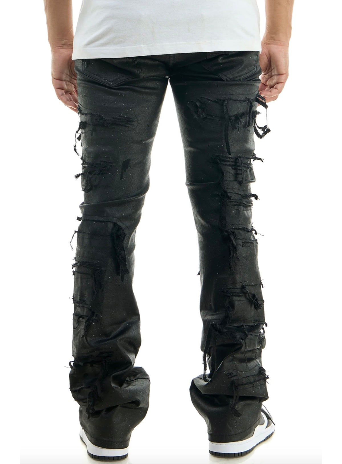 KDNK Jeans - Wax Complex Skinny Flare - Black - KNB3293