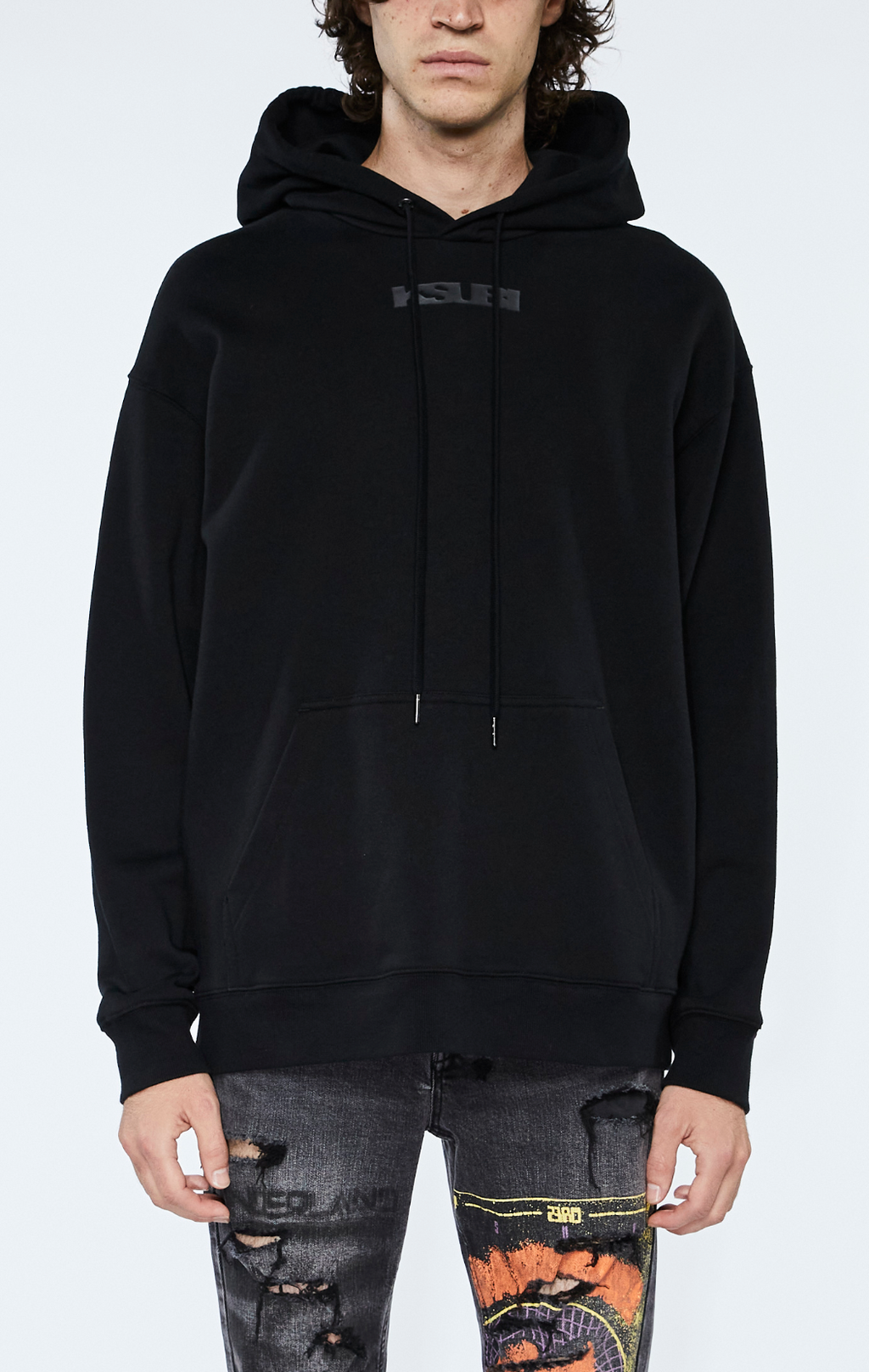 Ksubi Hoodie - Stealth Biggie - Jet Black - MPS24FL003