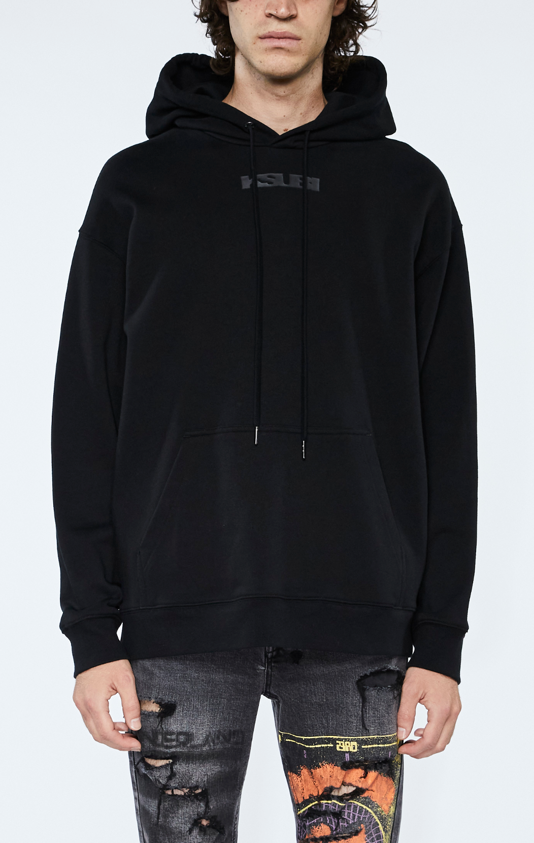 Ksubi Hoodie - Stealth Biggie - Jet Black - MPS24FL003