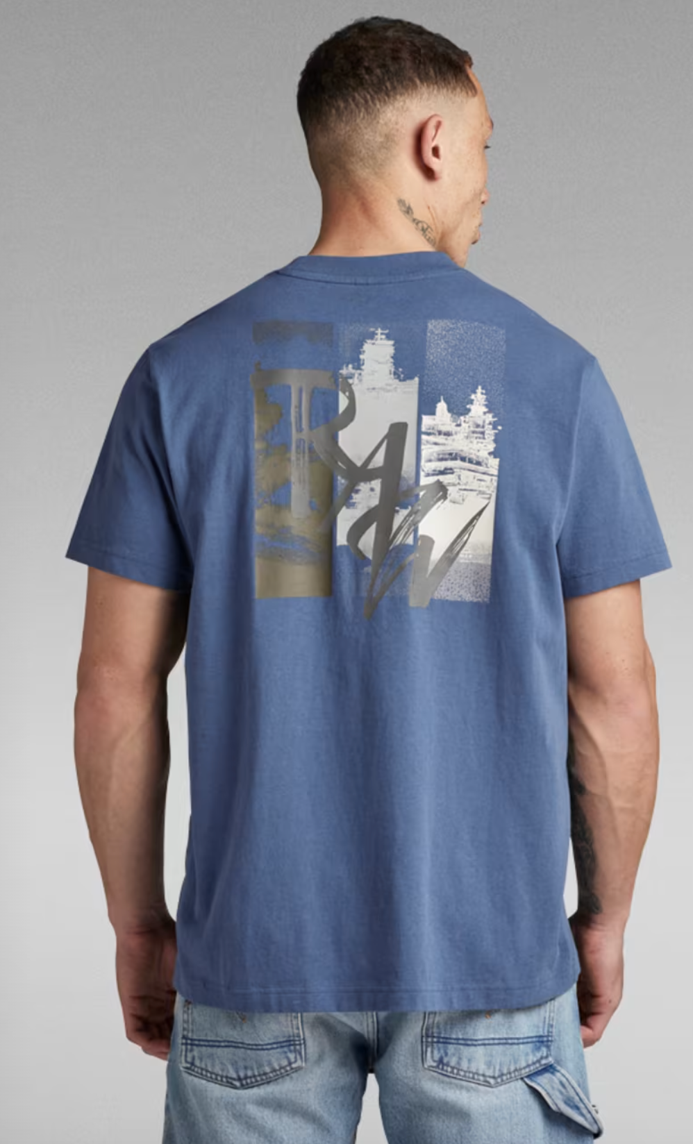 G-Star T-Shirt - Flight Deck Back - Vintage Indigo - D24425