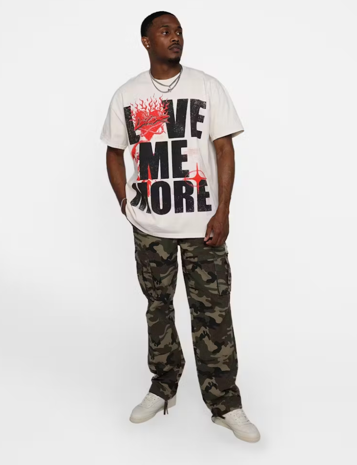 Loiter T-Shirt - Love Me More Vintage - Off White  - 02045386O007XS