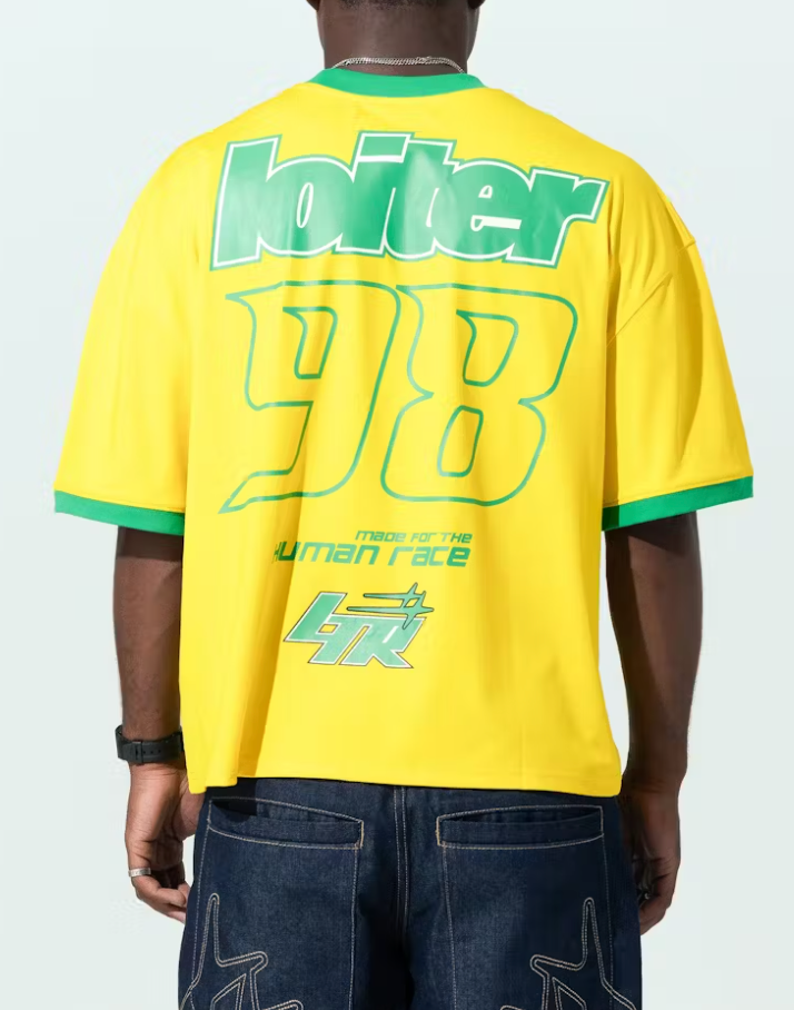 Loiter T-Shirt - Tournament Jersey  - Yellow And Green  - 02047511Y016XS