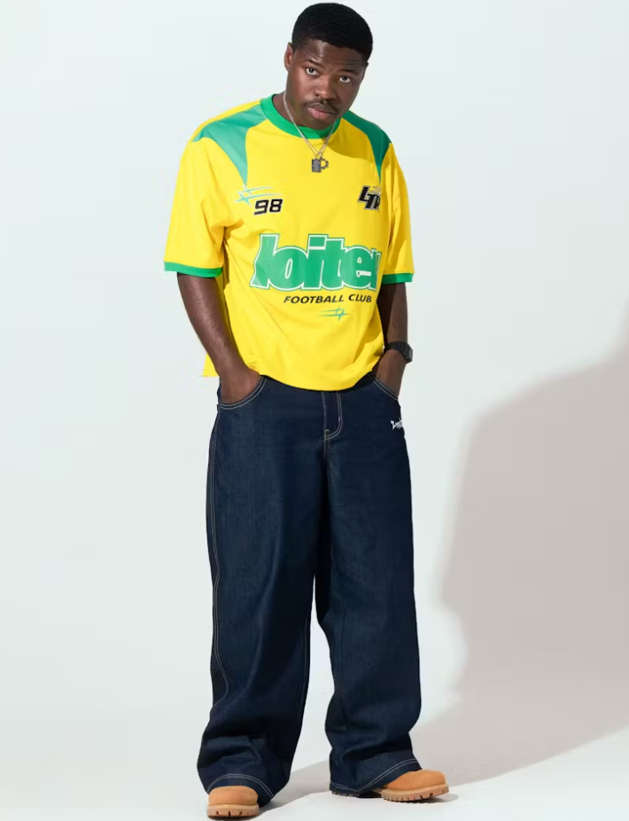 Loiter T-Shirt - Tournament Jersey  - Yellow And Green  - 02047511Y016XS